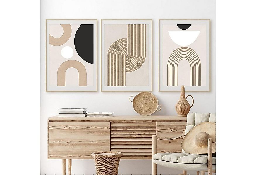 Trayosin Poster 3er Premium Poster Set Moderne Abstrakt Kunst Wandbilder Oh günstig online kaufen