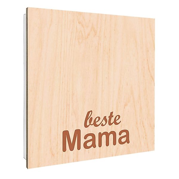 Banjado Großer Schlüsselbox Holz 30x30cm Weiß Scharnier Rechts 50 Haken Sch günstig online kaufen