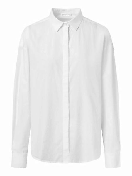 KnowledgeCotton Apparel Hemdbluse Boxy poplin shirt günstig online kaufen