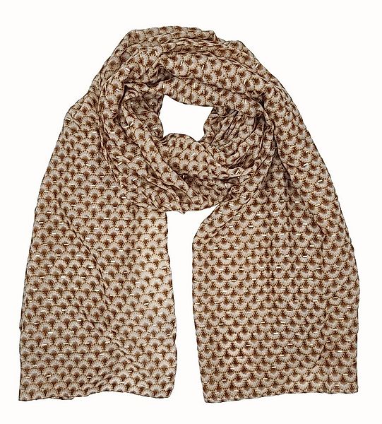 Cassandra Accessoires Schal "Shelley", edler Goldprint kombiniert mit zeitl günstig online kaufen