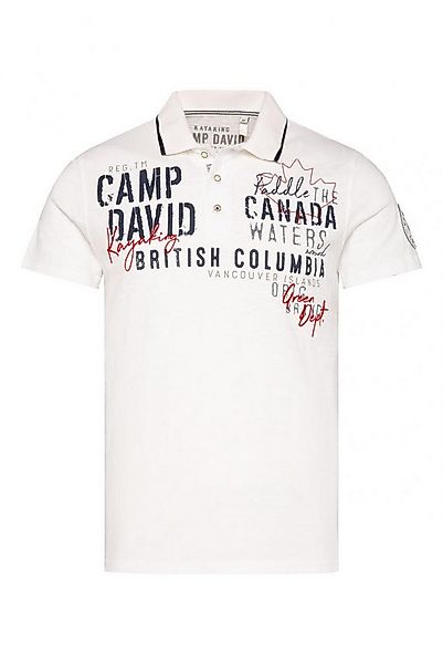 CAMP DAVID Poloshirt mit Label-Applikationen günstig online kaufen