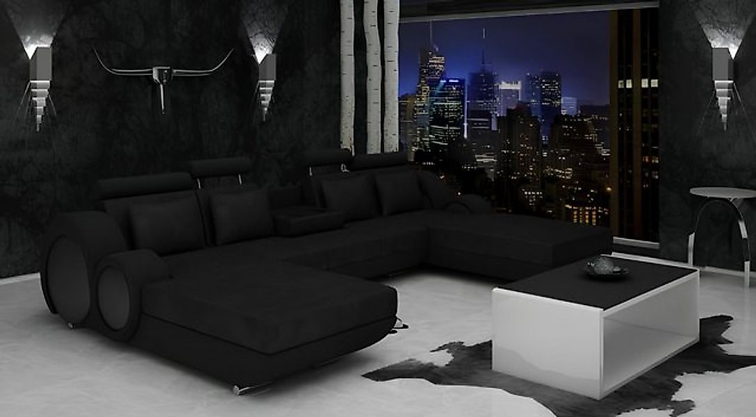 JVmoebel Ecksofa Textilsofa U-Form + USB,Ecksofa Designer Sofa Garnitur 2 L günstig online kaufen