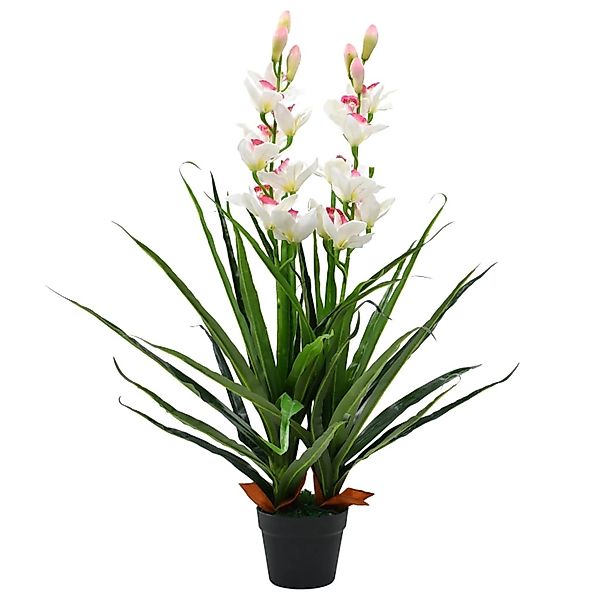 Künstliche Zimmerpflanze Künstliche Cymbidium Orchideenpflanze mit günstig online kaufen