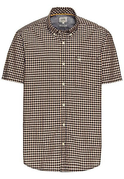 camel active Kurzarmhemd kariert, mit Button-Down-Kragen günstig online kaufen