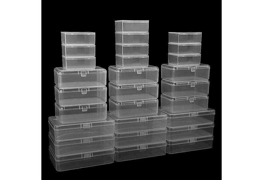 Belle Vous Aufbewahrungsbox Stapelbare Kunststoffboxen mit Deckel Set (28 S günstig online kaufen