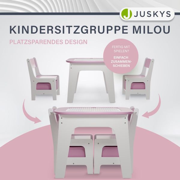 Juskys Kindersitzgruppe Milou, Set mit 2 günstig online kaufen