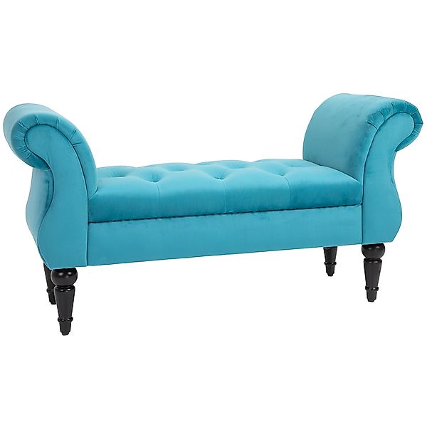 HOMCOM Sitzbank im Vintage-Stil, Holzrahmen und Chesterfield-gepolsterte Si günstig online kaufen