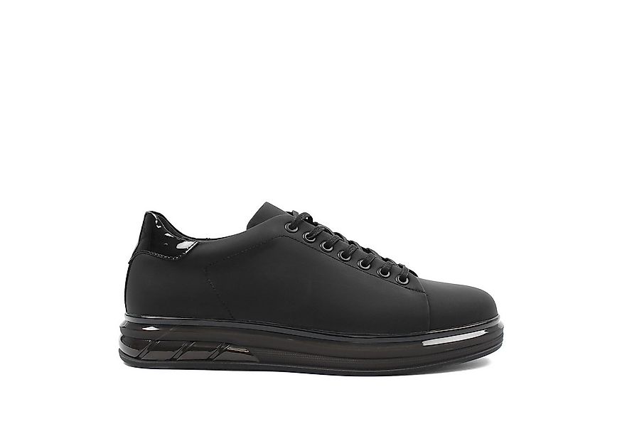 Celal Gültekin Leder Sneaker Herren Sneaker Schwarz matt, elegante Optik, g günstig online kaufen