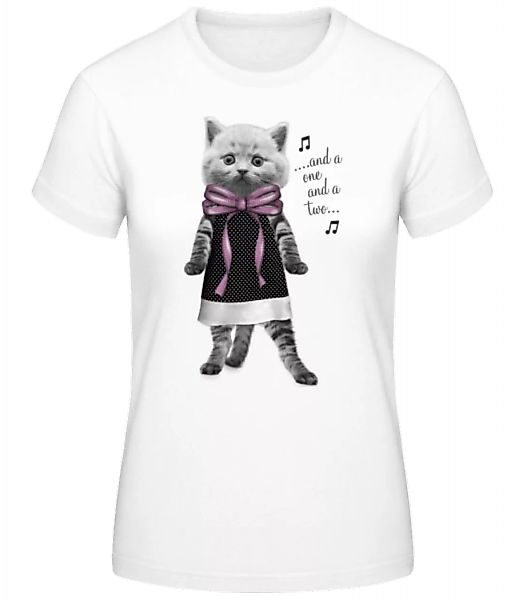 Tanzende Katze · Frauen Basic T-Shirt günstig online kaufen