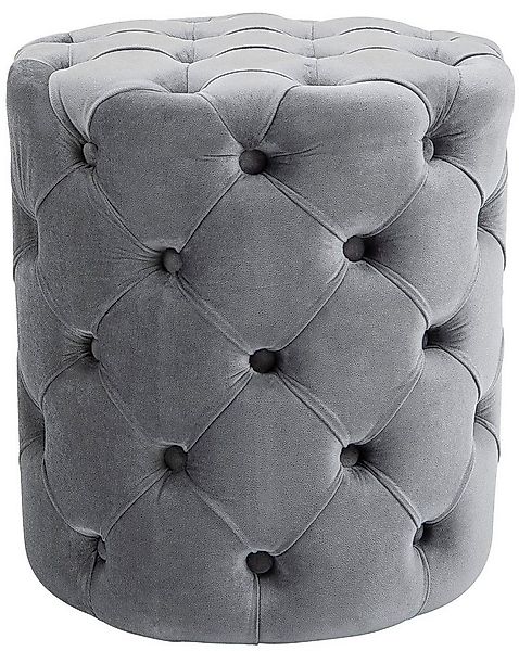 CLP Sitzhocker Drancy Samt (1er, 1 St., 1er), gepolstert mit Zierknöpfen günstig online kaufen