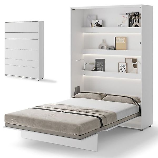 yourhouse24 Schrankbett Bed Concept Wandklappbett Vertikal Gästebett 90/120 günstig online kaufen