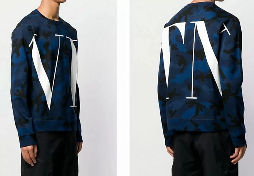Valentino Sweatshirt VALENTINO CAMOUFLAGE JERSEY LOGO SWEATSHIRT SWEATER PU günstig online kaufen