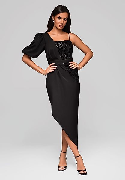 OMBRE Abendkleid Elegantes Abendkleid mit Asymmetrie günstig online kaufen