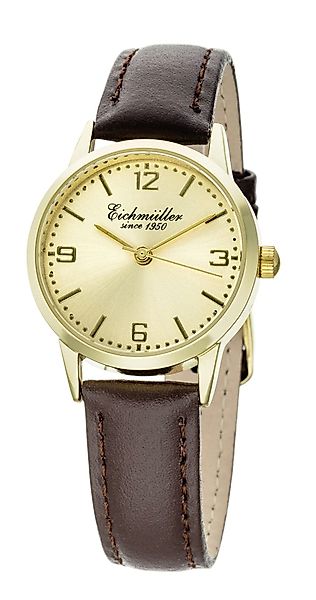 Eichmüller Quarzuhr Damenuhr – Goldene Analoguhr günstig online kaufen