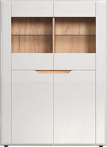 INOSIGN Vitrine "Graz Highboard mit Glastüren", (Packung, 1 St.), Grifflos, günstig online kaufen