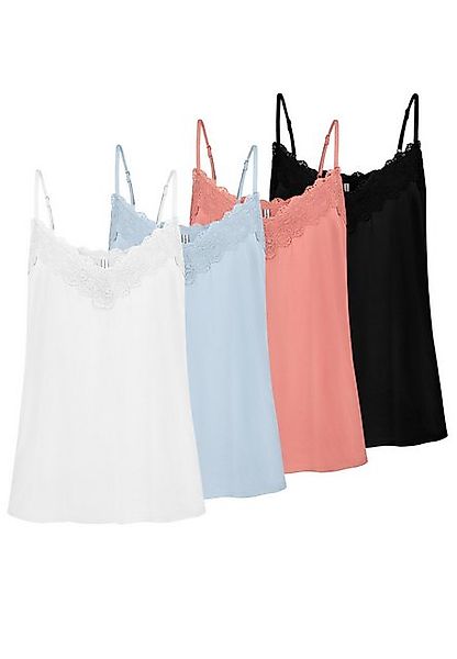 Fresh Made Shirttop Spaghettiträger- mit Spitzenbesatz, günstig online kaufen