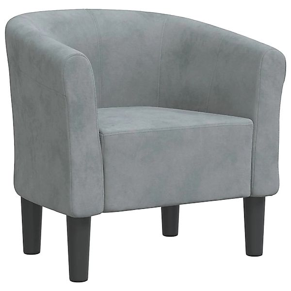 vidaXL Sessel Clubsessel Dunkelgrau Samt (1-St) günstig online kaufen