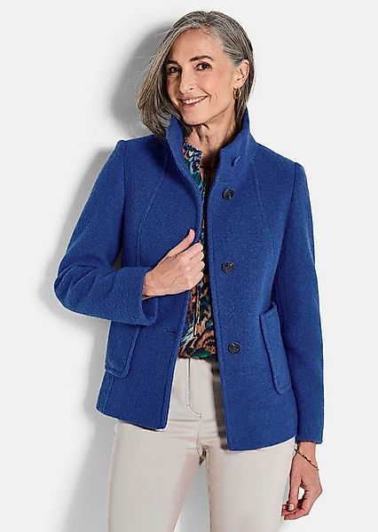 GOLDNER Wolljacke Kurzgröße: Elegante Kurzjacke mit Stehkragen Businessjack günstig online kaufen