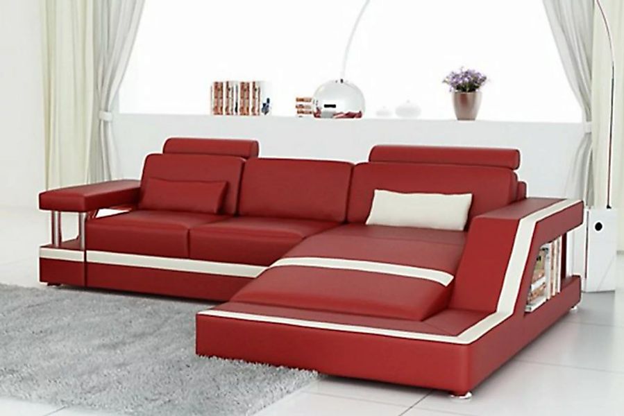 JVmoebel Ecksofa, Ecksofa Sofagarnitur Couch Ecke Polster Hocker Set Komple günstig online kaufen