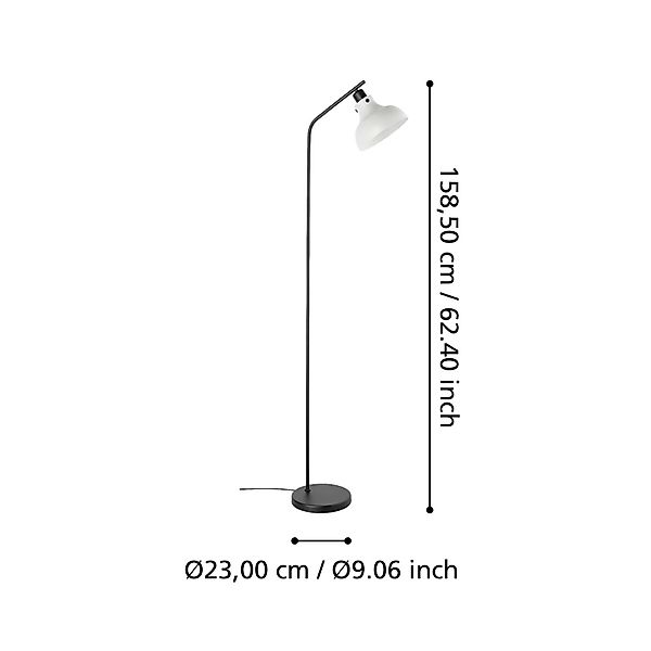 EGLO Stehlampe »MATLOCK«, 1 flammig, Leuchtmittel E27   ohne Leuchtmittel, günstig online kaufen