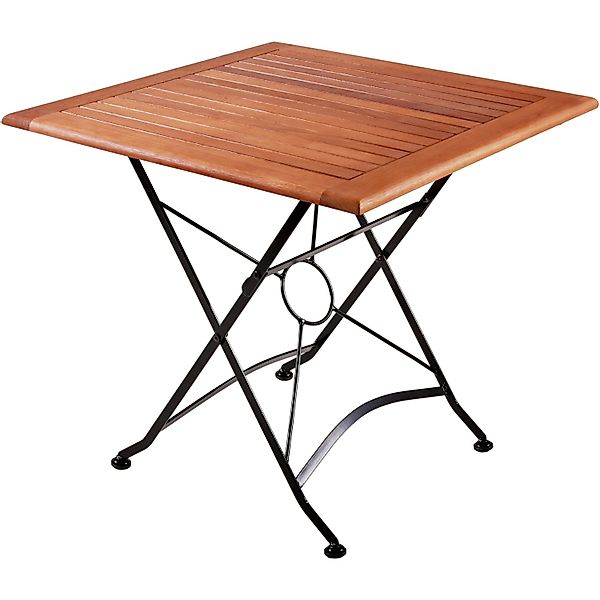 Garden Pleasure Klapptisch WIEN Quadratisch Stahl 80 cm x 80 cm günstig online kaufen