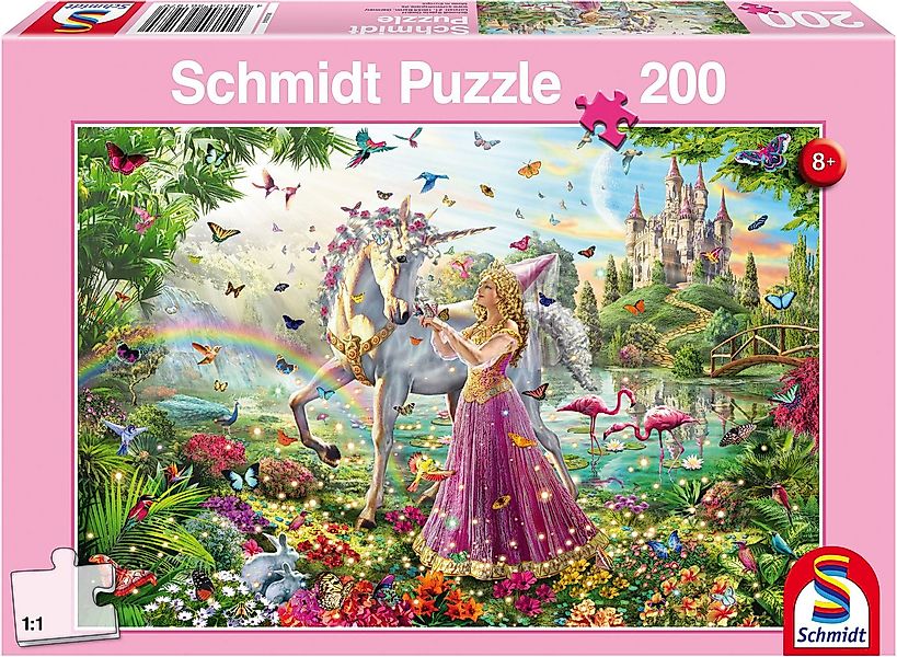 Schmidt Spiele Puzzle Schöne Fee im Zauberwald, 200 Puzzleteile günstig online kaufen
