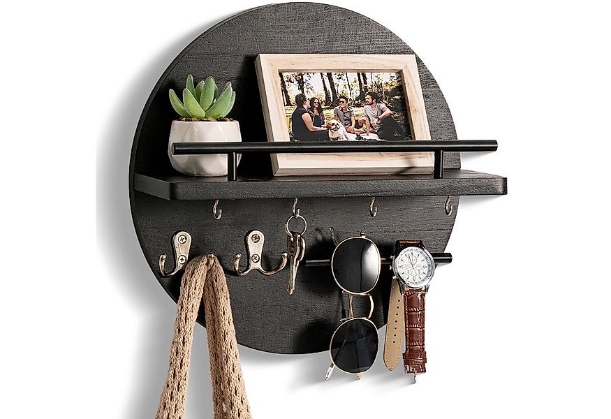 Coonoor Schlüsselbrett mit Regal und Haken, Wandmontierter Postorganizer im günstig online kaufen