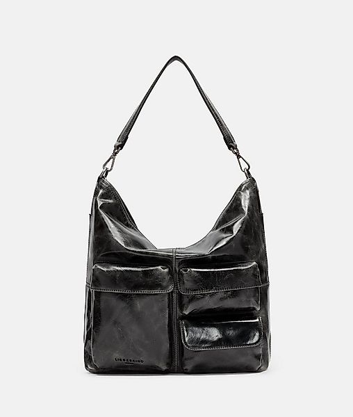 Liebeskind Berlin Schultertasche Hobo, Geräumige Handtasche aus glänzendem günstig online kaufen