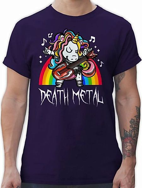 Shirtracer T-Shirt Death Metal Einhorn Einhorn Geschenk günstig online kaufen