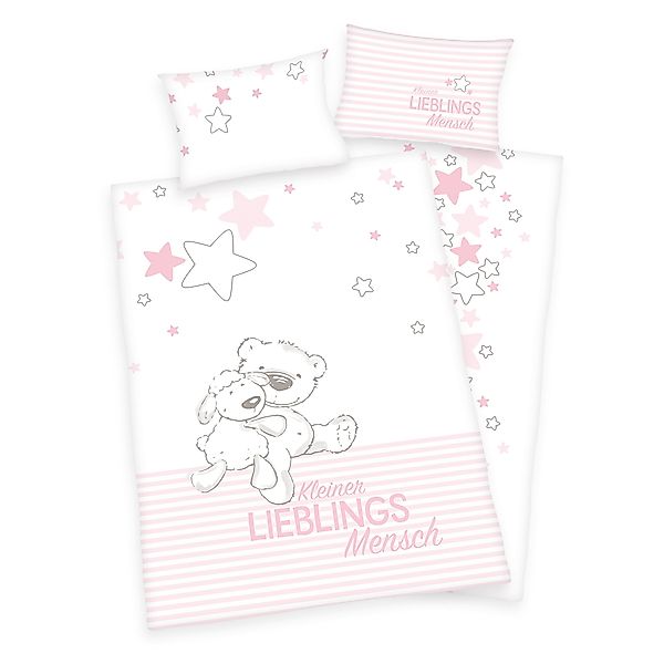 Herding Young Collection Babybettwäsche Lieblingsmensch BIO-Flanell-Bettwäs günstig online kaufen