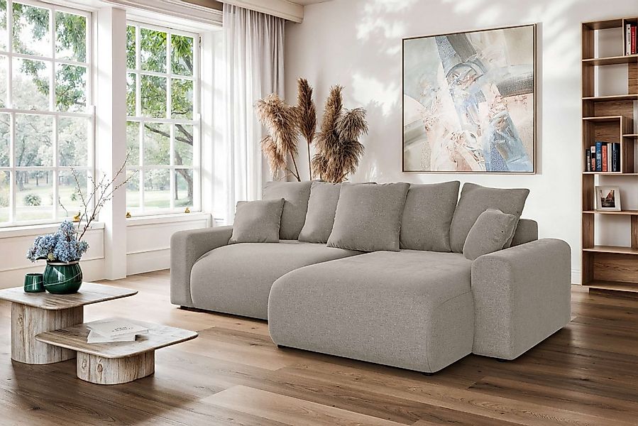 Home affaire Ecksofa LAKESIDE klein mit Bettfunktion und Bettkasten, B/T/H günstig online kaufen