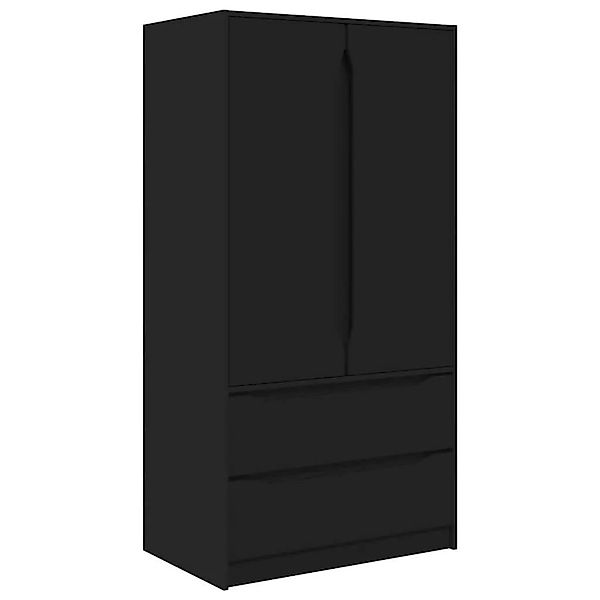 vidaXL Badezimmerschrank Schwarz 79,5 x 49 x 156 cm Holzwerkstoff 3406246 günstig online kaufen