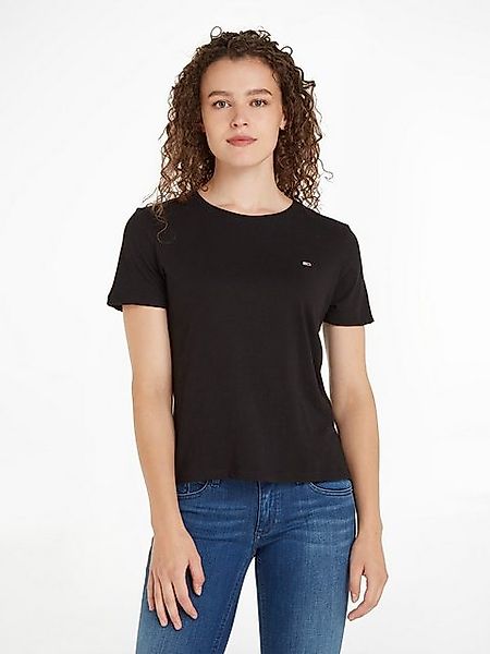 Tommy Jeans Rundhalsshirt TJW SOFT JERSEY TEE mit Tommy Jeans Logo-Flag auf günstig online kaufen