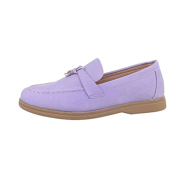Ital-Design Damen Mokassins Freizeit Slipper (85743978) Blockabsatz Mokassi günstig online kaufen