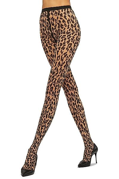 Wolford Strumpfhose Leo Tights 20 DEN (1 St) Animal Print eingestrickter Bu günstig online kaufen