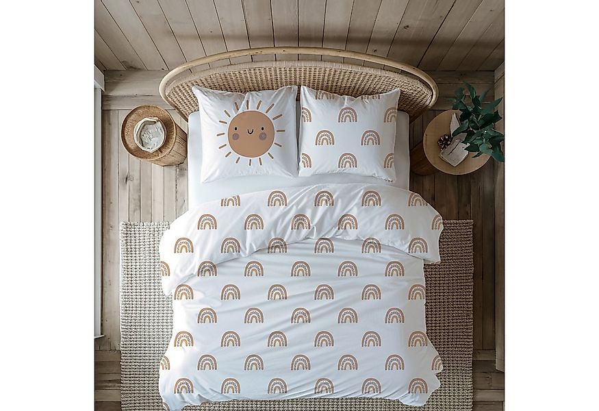 MTOnlinehandel Kinderbettwäsche Sunrise Biber/ Flanell in 135x200 + 80x80 c günstig online kaufen