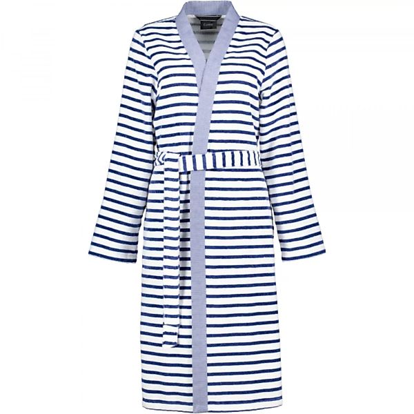 Cawö - Damen Bademantel Kimono Breton 6595 - Farbe: navy - 16 - M günstig online kaufen
