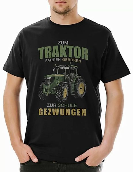 Urban Backwoods Print-Shirt Zum Traktor Fahren Geboren Herren T-Shirt Farm günstig online kaufen