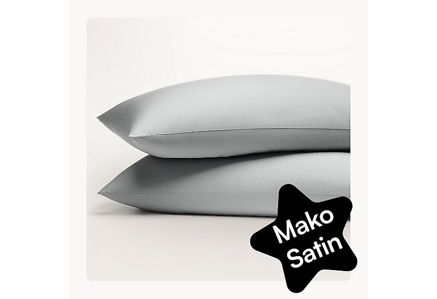 Seralino Seitenschläferkissenbezug Mako Satin Kissenbezug (100% Bio Baumwol günstig online kaufen