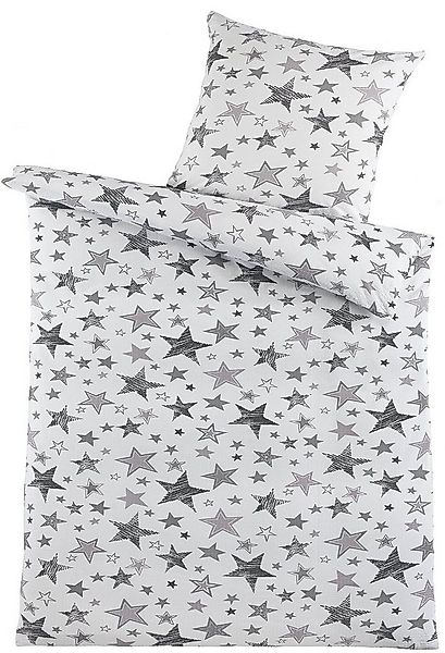 KH-Haushaltshandel Bettwäsche Baumwoll Seersucker Bettwäsche 135x200 +80x80 günstig online kaufen