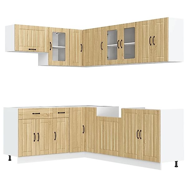vidaXL 11-Tlg Küchenschrank-Set Lucca Sonoma-Eiche Holzwerkstoff 3314894 günstig online kaufen