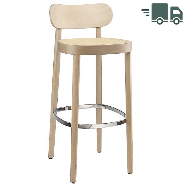 THONET 118 H Barhocker | Sitz-Rohrgeflecht | Buche gebeizt aufgehellt günstig online kaufen
