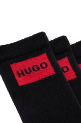 HUGO Freizeitsocken 3P QS RIB LABEL günstig online kaufen
