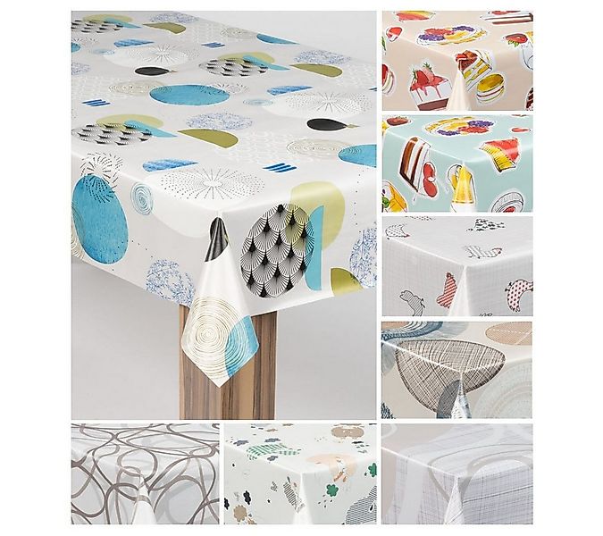 laro Tischdecke laro Wachstuch-Tischdecke Wachstischdecke Gartentischdecke günstig online kaufen