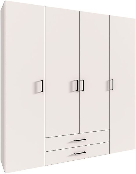 Wimex Drehtürenschrank "Mugano" mit langen oder kurzen Griffen aus Metall, günstig online kaufen