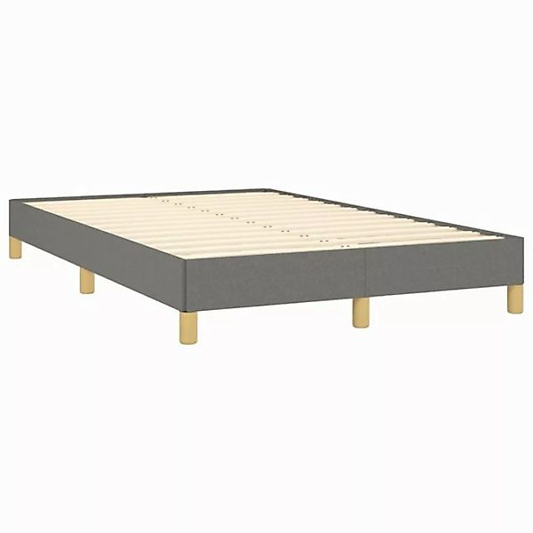 vidaXL Bettgestell Bettgestell Dunkelgrau 120x190 cm Stoff Bett Bettgestell günstig online kaufen