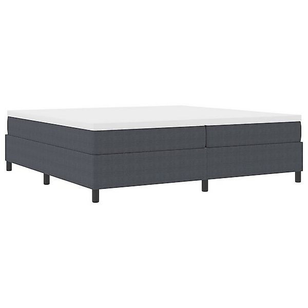 vidaXL Bett Boxspringbett Dunkelgrau 200x200 cm Cord-Stoff (1-tlg) günstig online kaufen