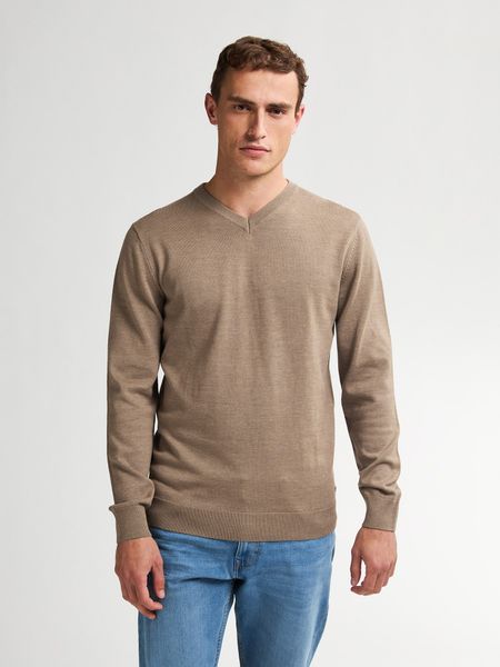 Petrol Industries V-Ausschnitt-Pullover V-Neck Basi Materialmix günstig online kaufen