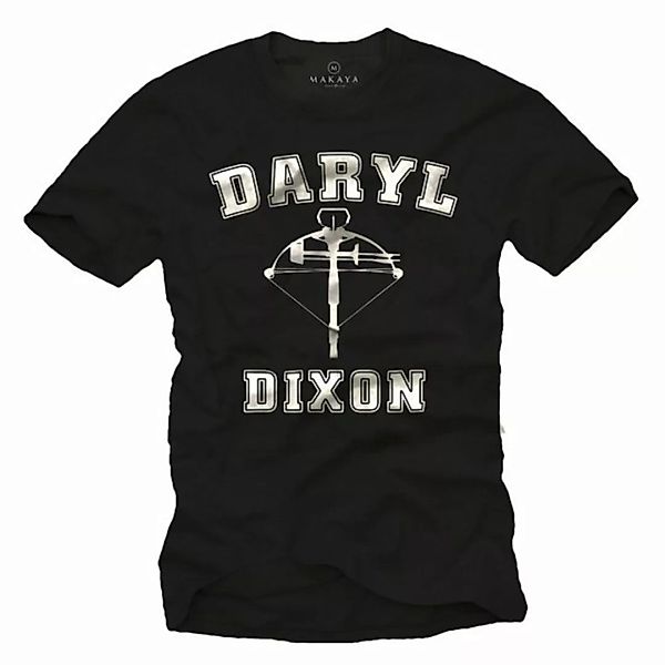 MAKAYA T-Shirt Herren Daryl Dixon Walking Zombie Hunter Dead mit Druck, aus günstig online kaufen