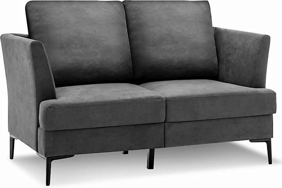 KOMFOTTEU Big-Sofa Doppelsofa, 141x80x72cm, grau günstig online kaufen